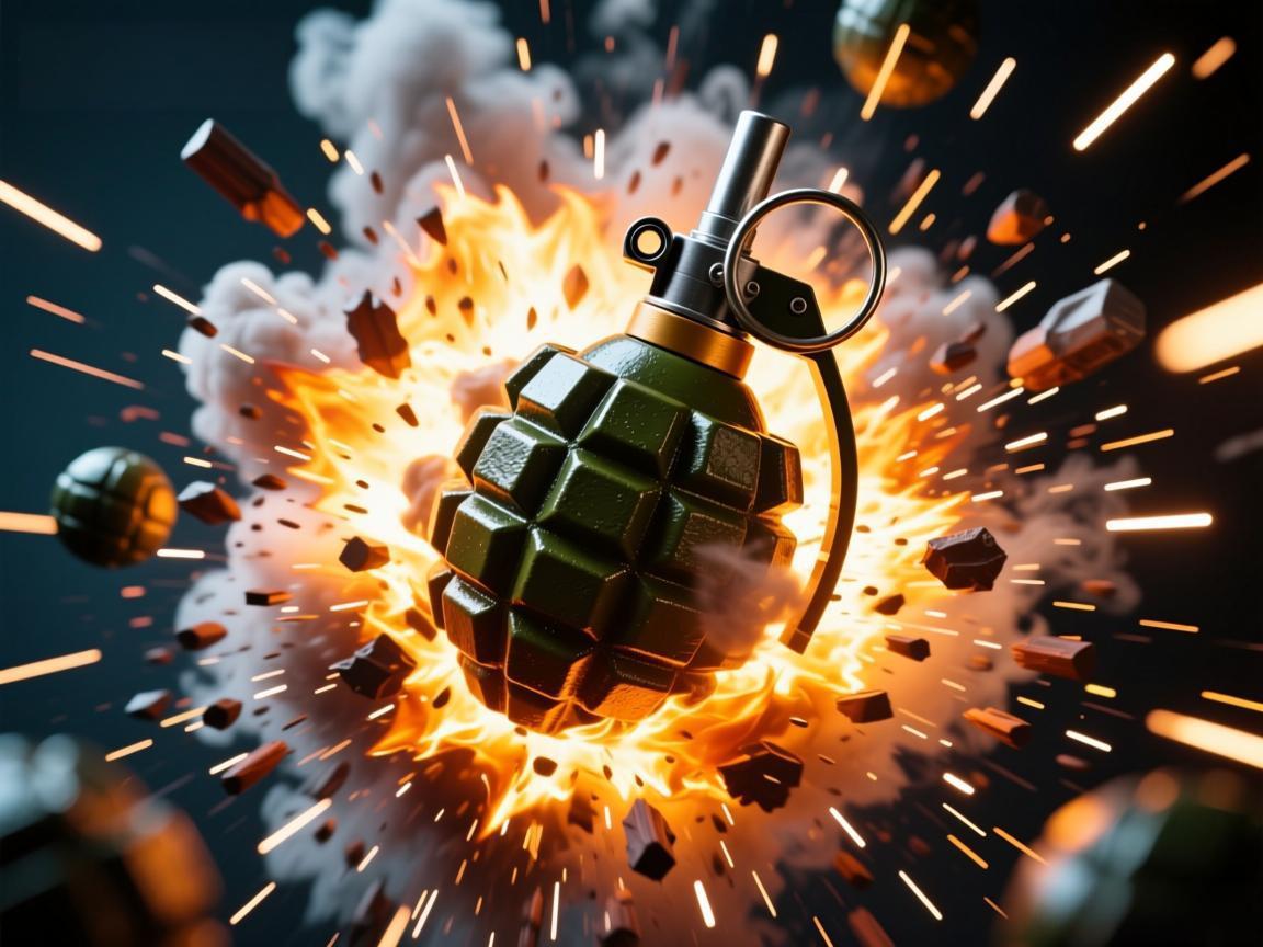 抖音惊现手雷突然弹出