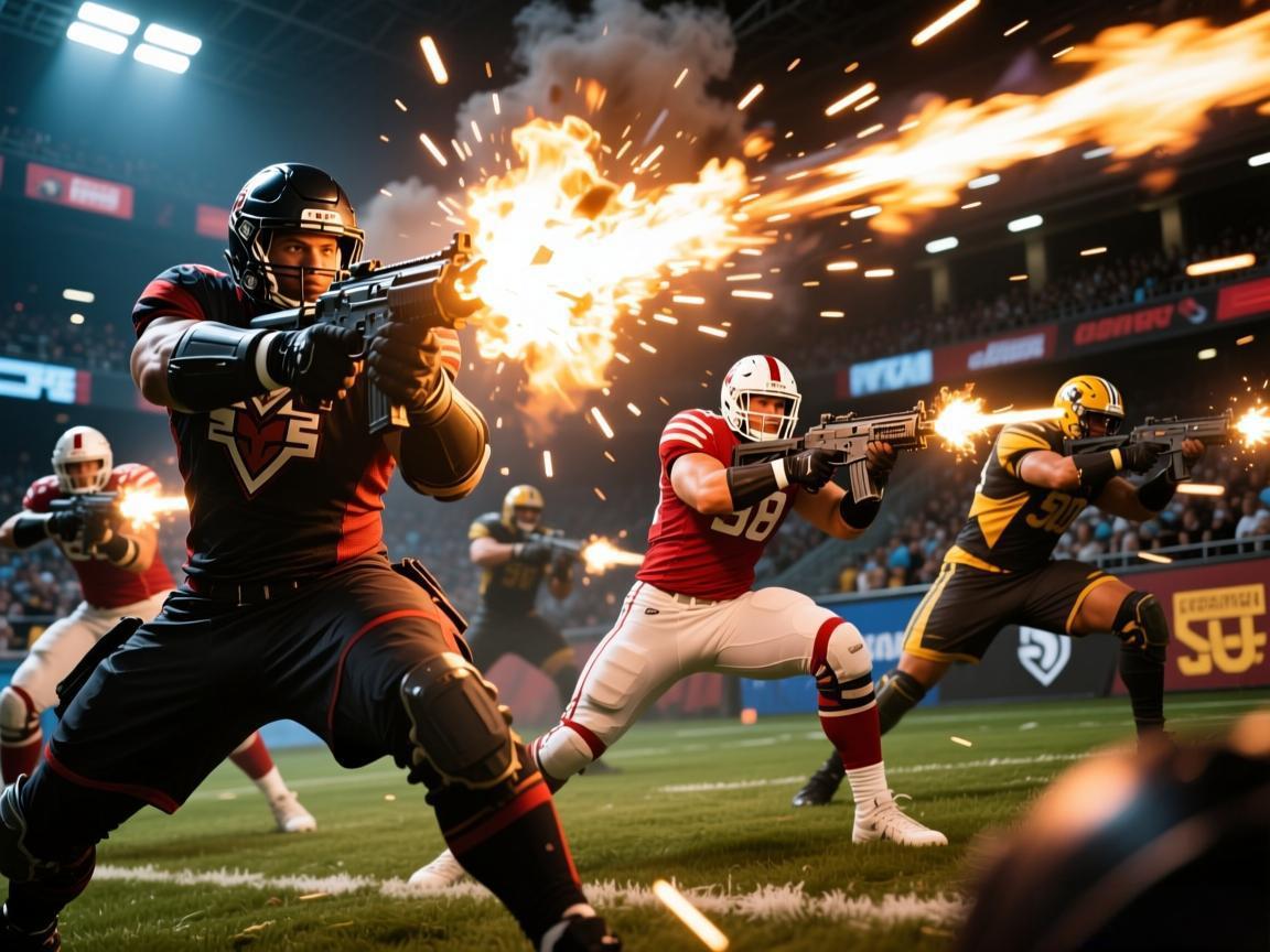 决赛圈组队火力压制