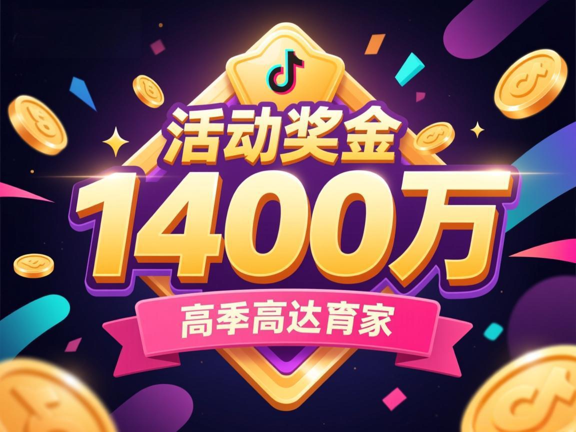 抖音手游活动奖金高达1400万