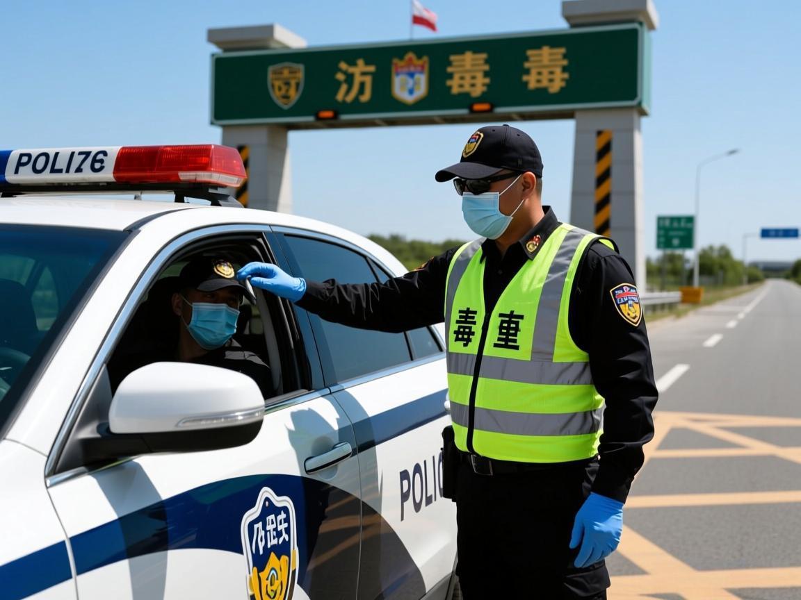 边境查车现毒枭