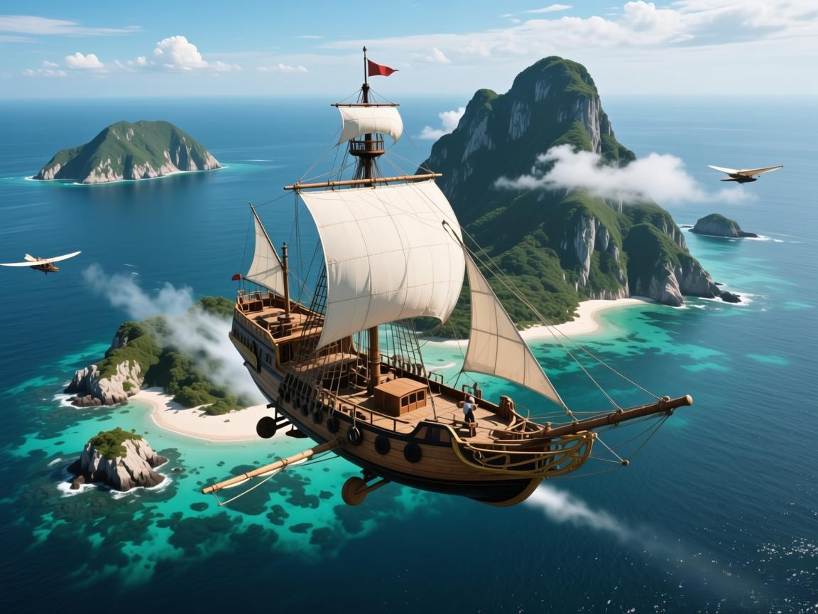 我自制飞船探索神秘岛屿