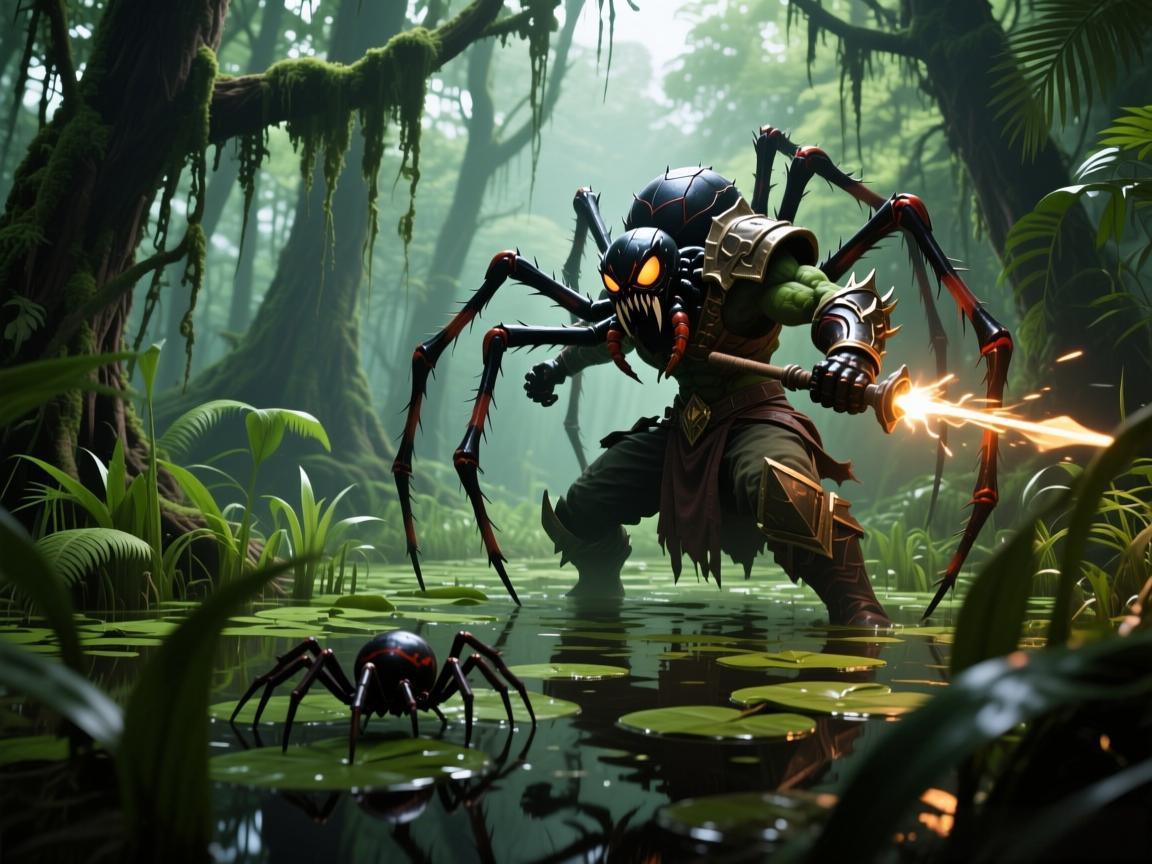 沼泽寻秘：解锁蜘蛛Boss战