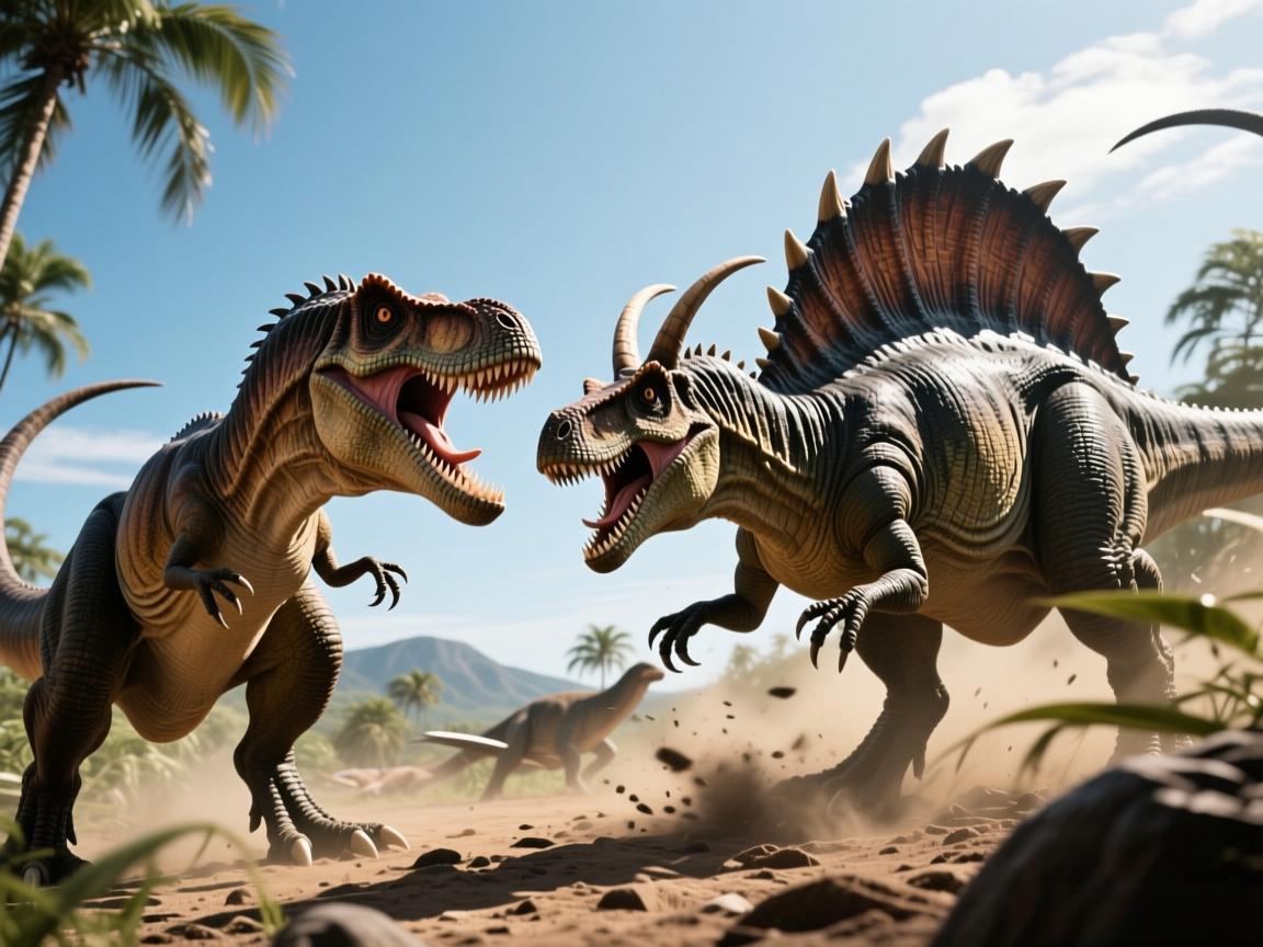 恐龙大决斗：异特龙挑战棘背龙