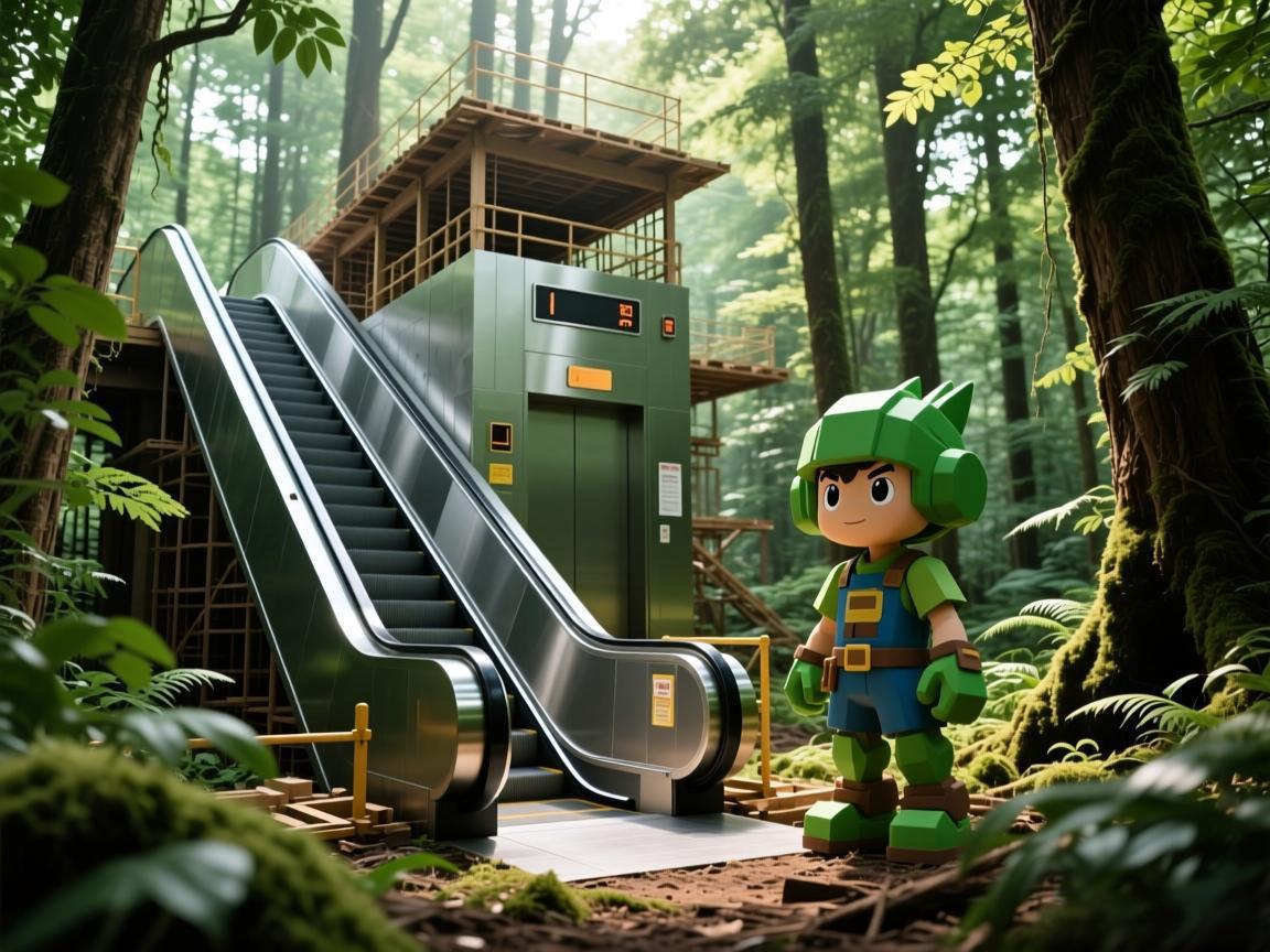 森林之子电梯建造方法